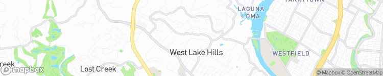 West Lake Hills - map