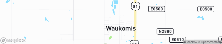 Waukomis - map