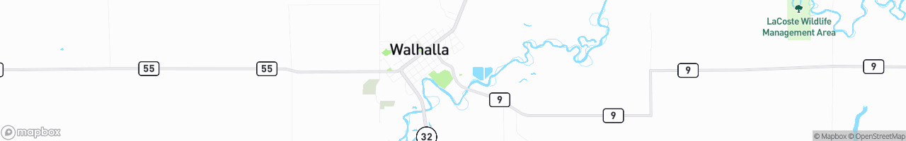 Walhalla Coop Oil Co - map