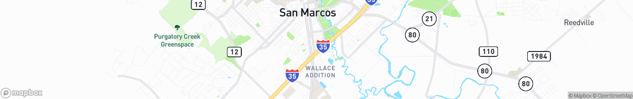 San Marcos Truck Stop - map