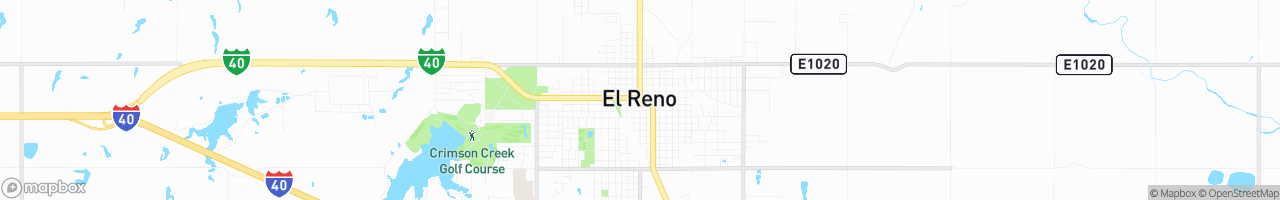 El Reno, Oklahoma - map