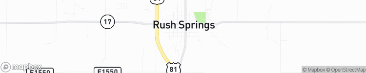 Rush Springs - map