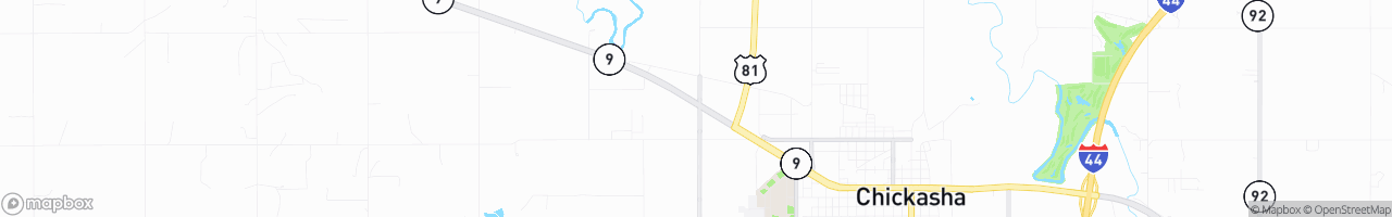 62 Truck Stop - map