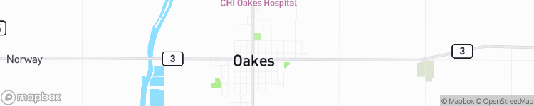 Oakes - map