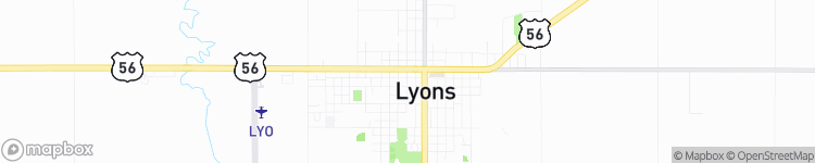 Lyons - map