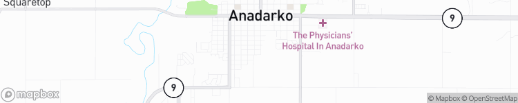 Anadarko - map