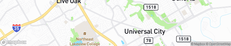Universal City - map