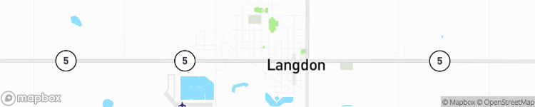 Langdon - map