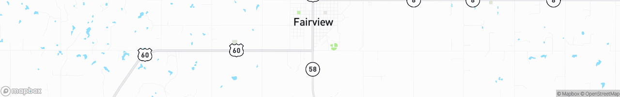 Fairview OK - map