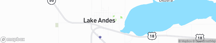 Lake Andes - map