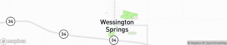 Wessington Springs - map