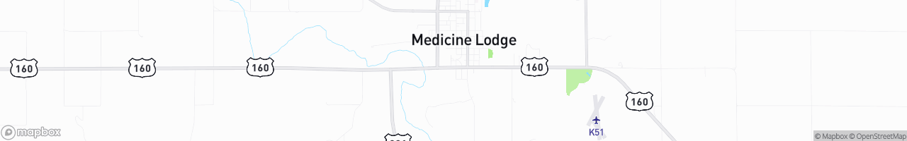 Medicine River Truck Stop - map