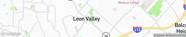 Leon Valley - map