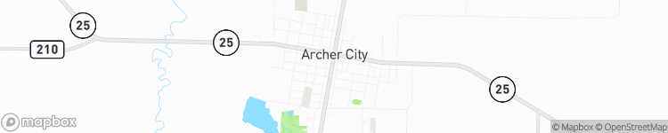 Archer City - map
