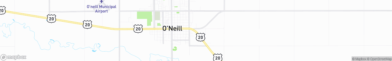 Cubby's O'Neill - map