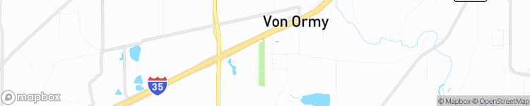 Von Ormy - map