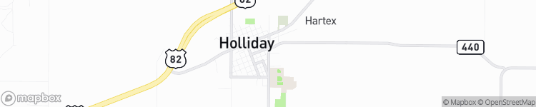 Holliday - map