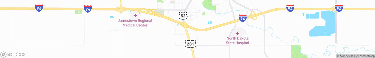 Interstate Sinclair - map