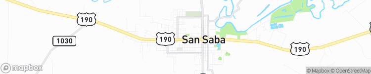 San Saba - map