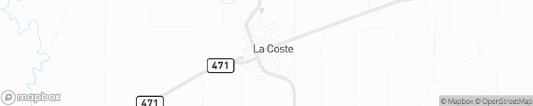La Coste - map