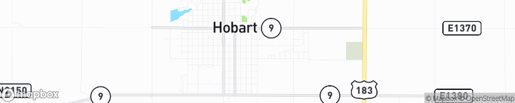 Hobart - map