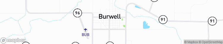Burwell - map