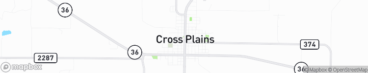 Cross Plains - map