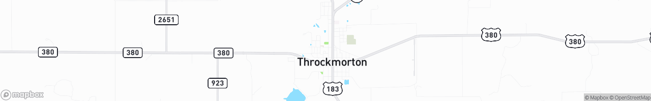 Throckmorton - map