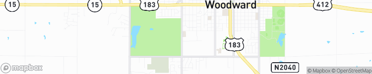 Woodward - map