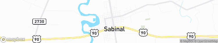 Sabinal - map