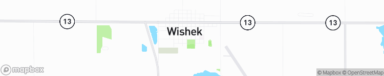 Wishek - map