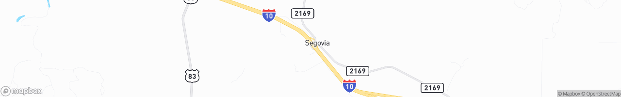 Segovia Truck Stop - map