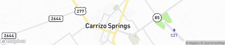 Carrizo Springs - map