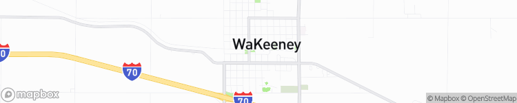 WaKeeney - map