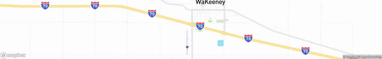 Wakeeney 24/7 Store - map