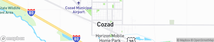 Cozad - map